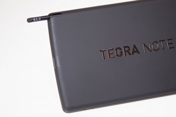 Nvidia liefert einen Eingabestift mit, der im Tablet verstaut werden kann.